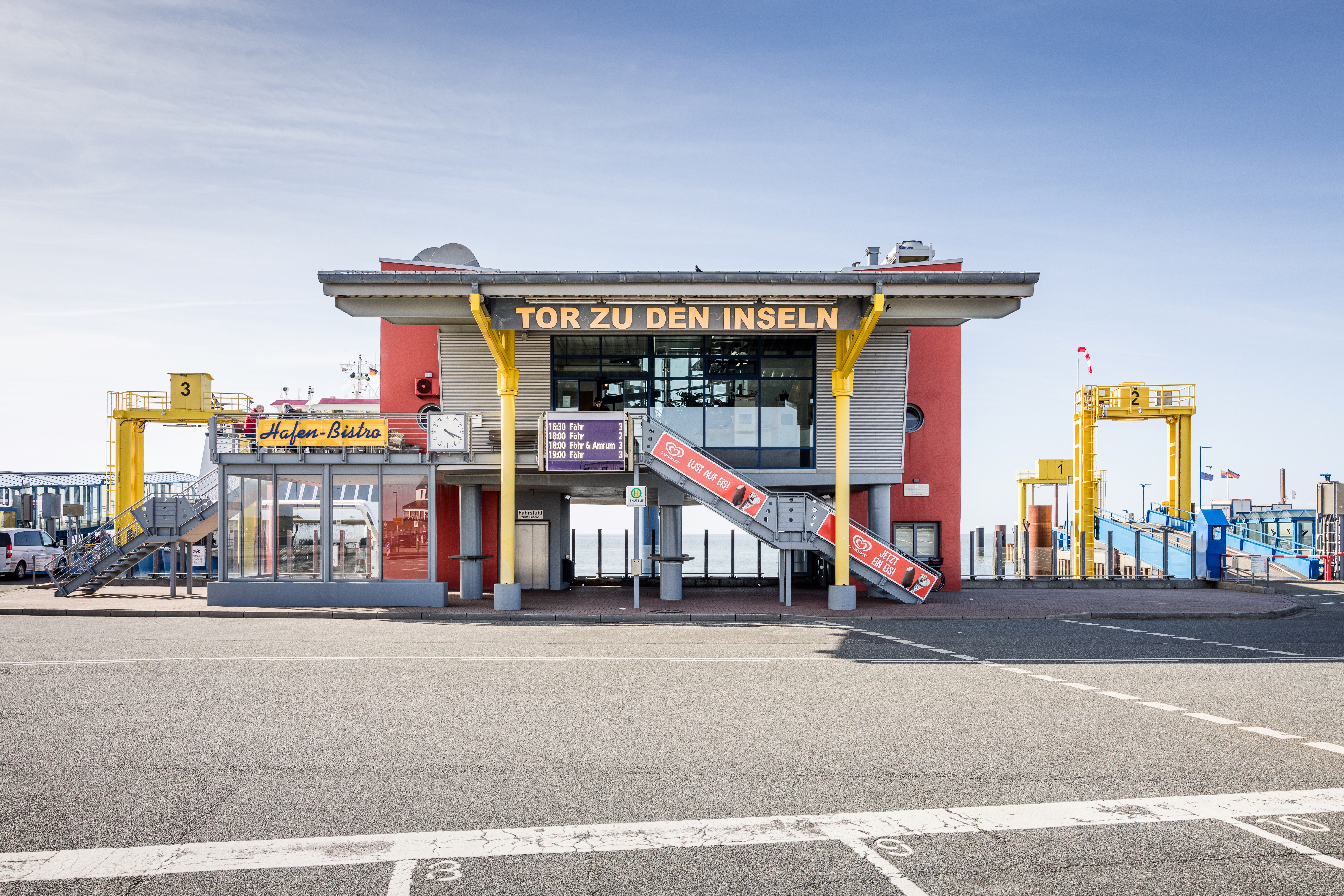 Tor zu den Inseln: Fähranleger in Dagebüll 