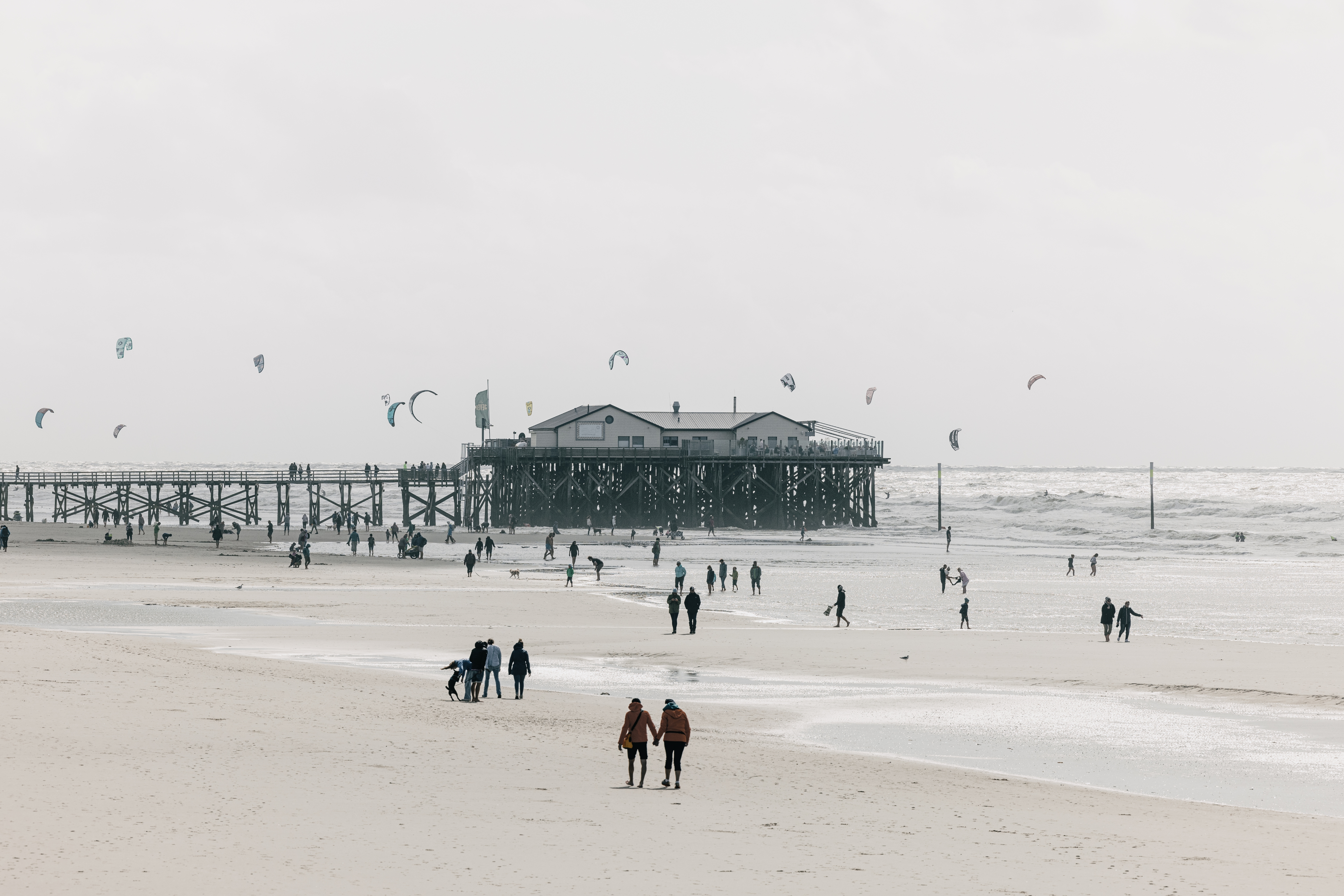 Pfahlbauten in St. Peter-Ording