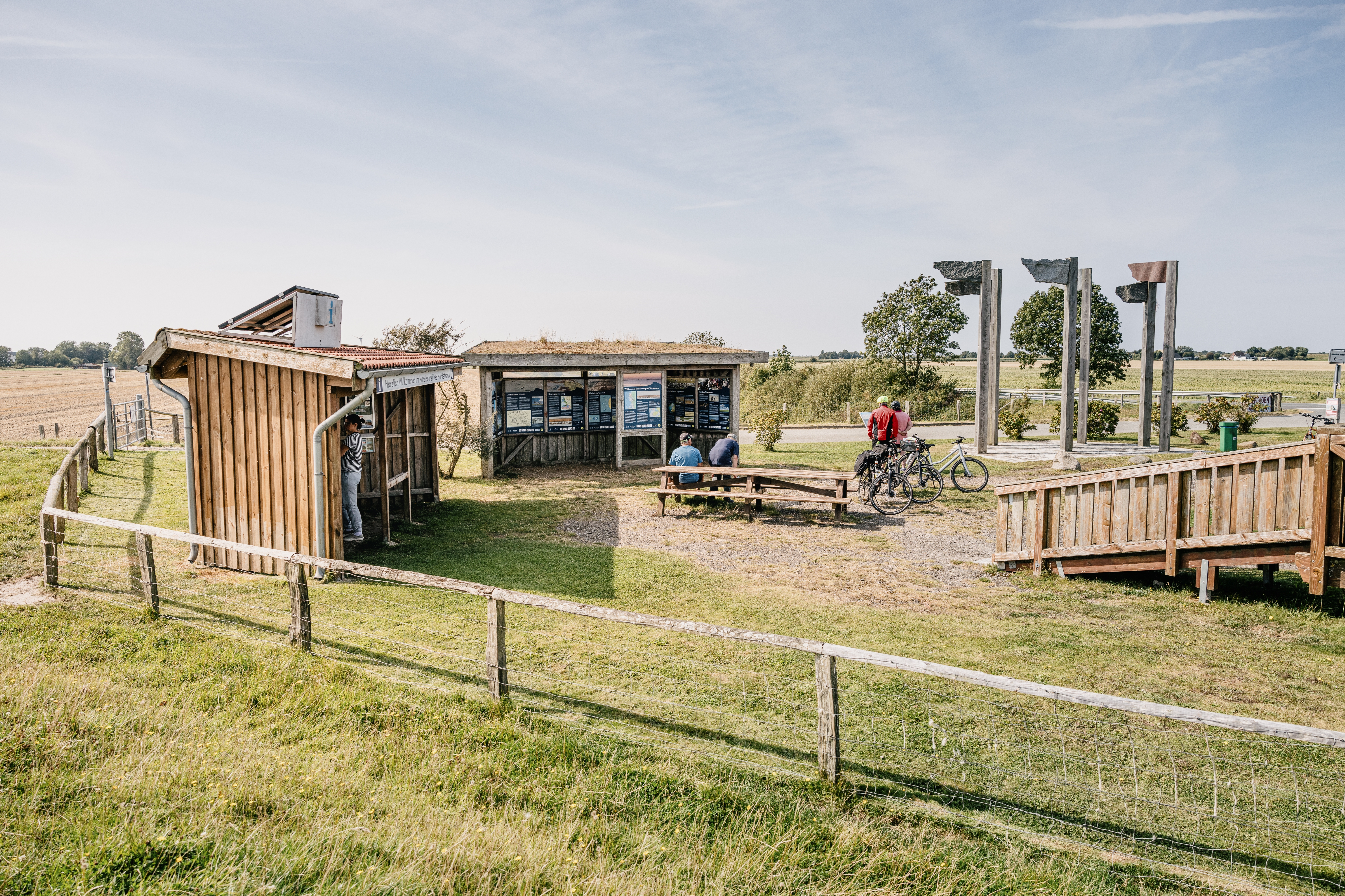 Nordseeküste Nordfriesland | Markus Rohrbacher, Flaggenplatz auf Nordstand Flaggenplatz auf Nordstand: Zeit für eine Pause