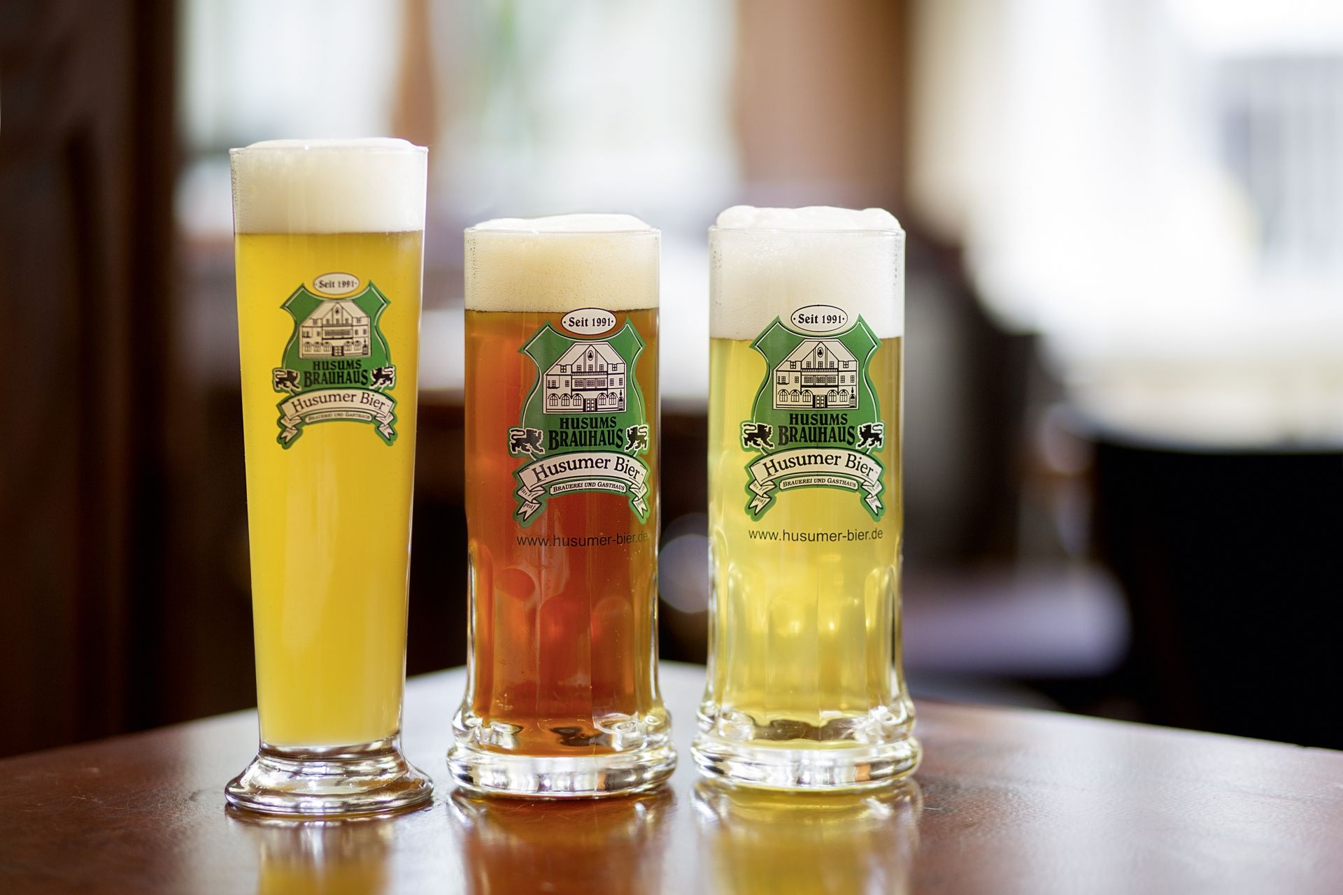 Verschiedene Biersorten in Husum