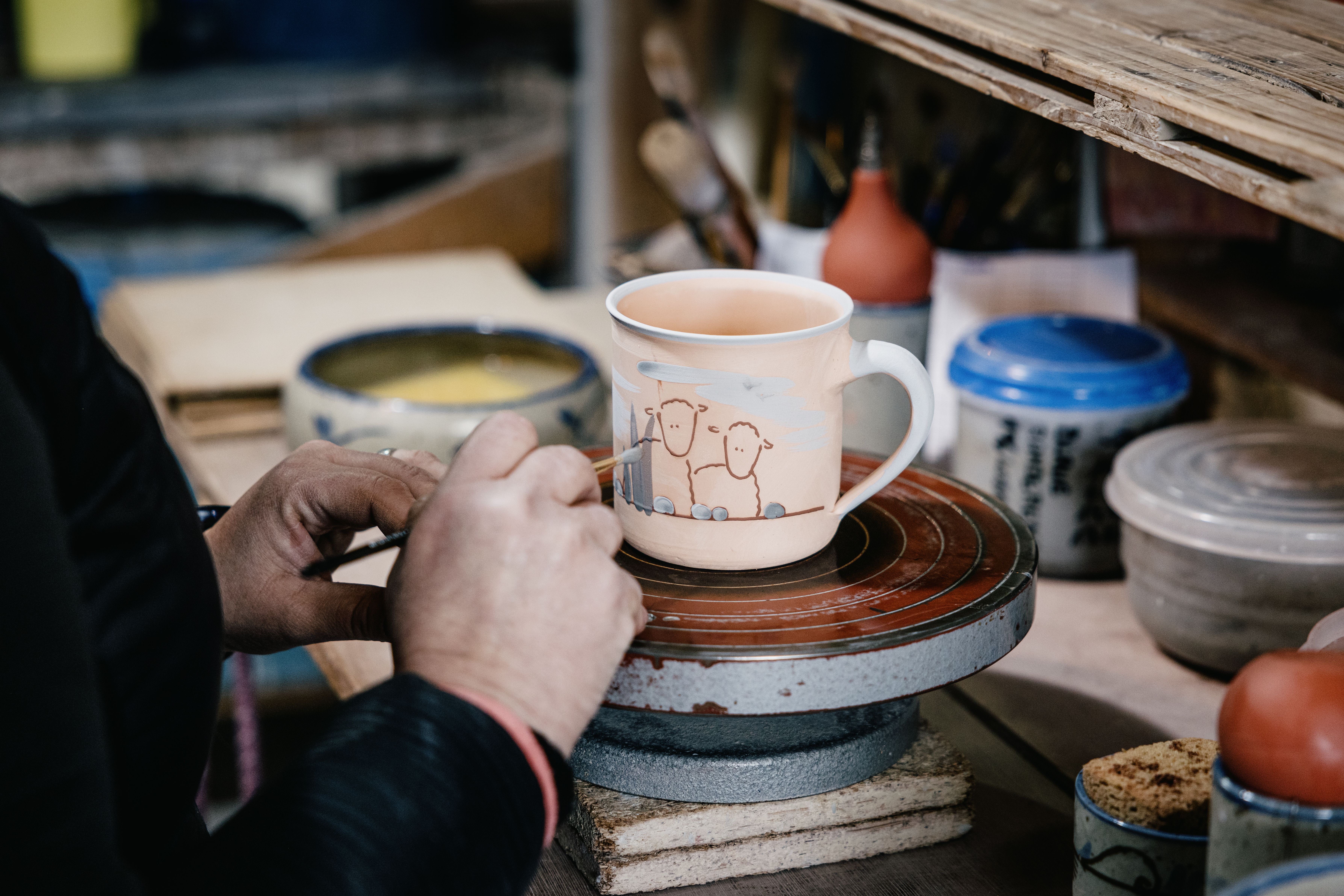 Kunsthandwer Töpfern in Süderhafen Töpferei auf Nordstrand