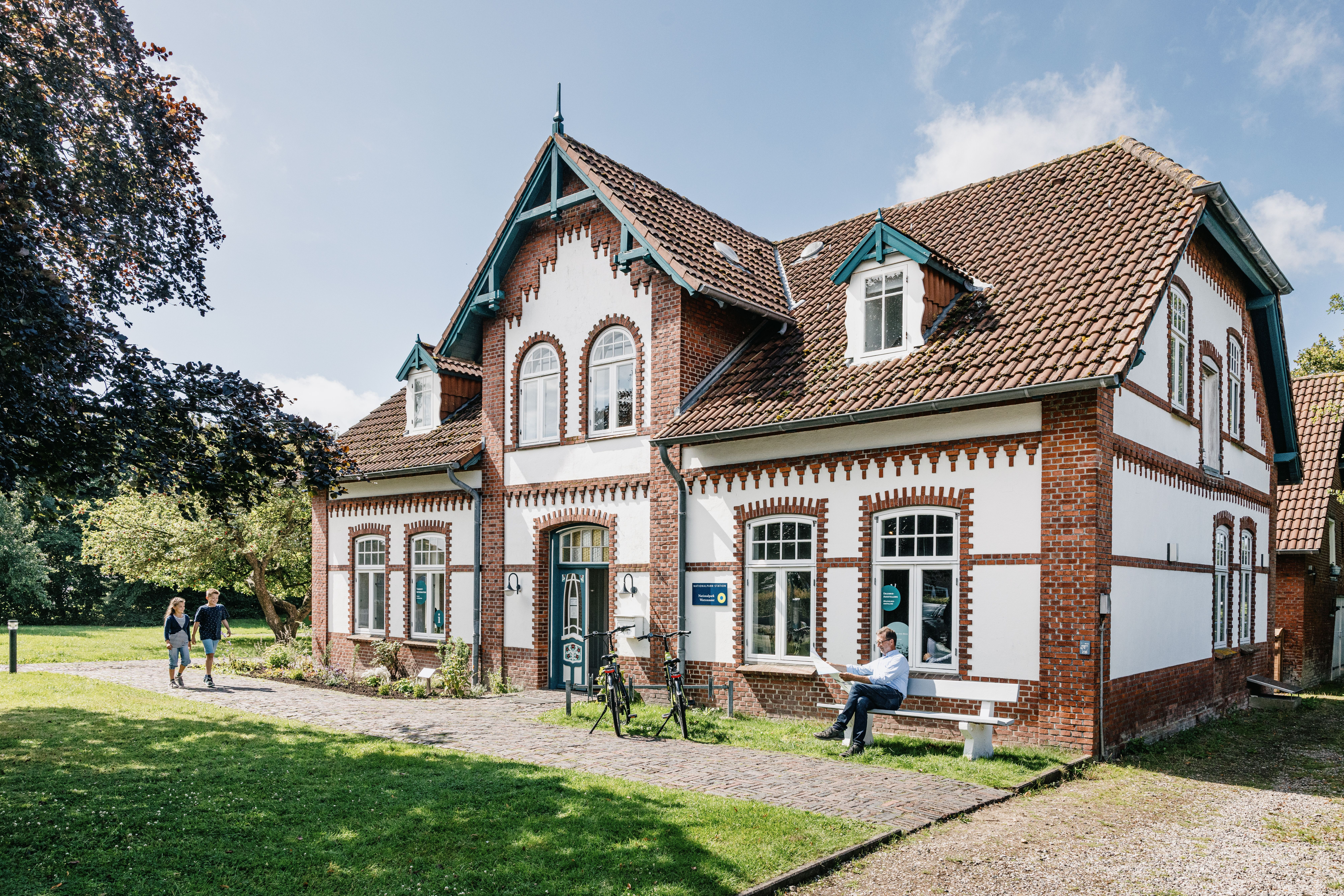 Außenansicht des Infozentrums Wiedingharde