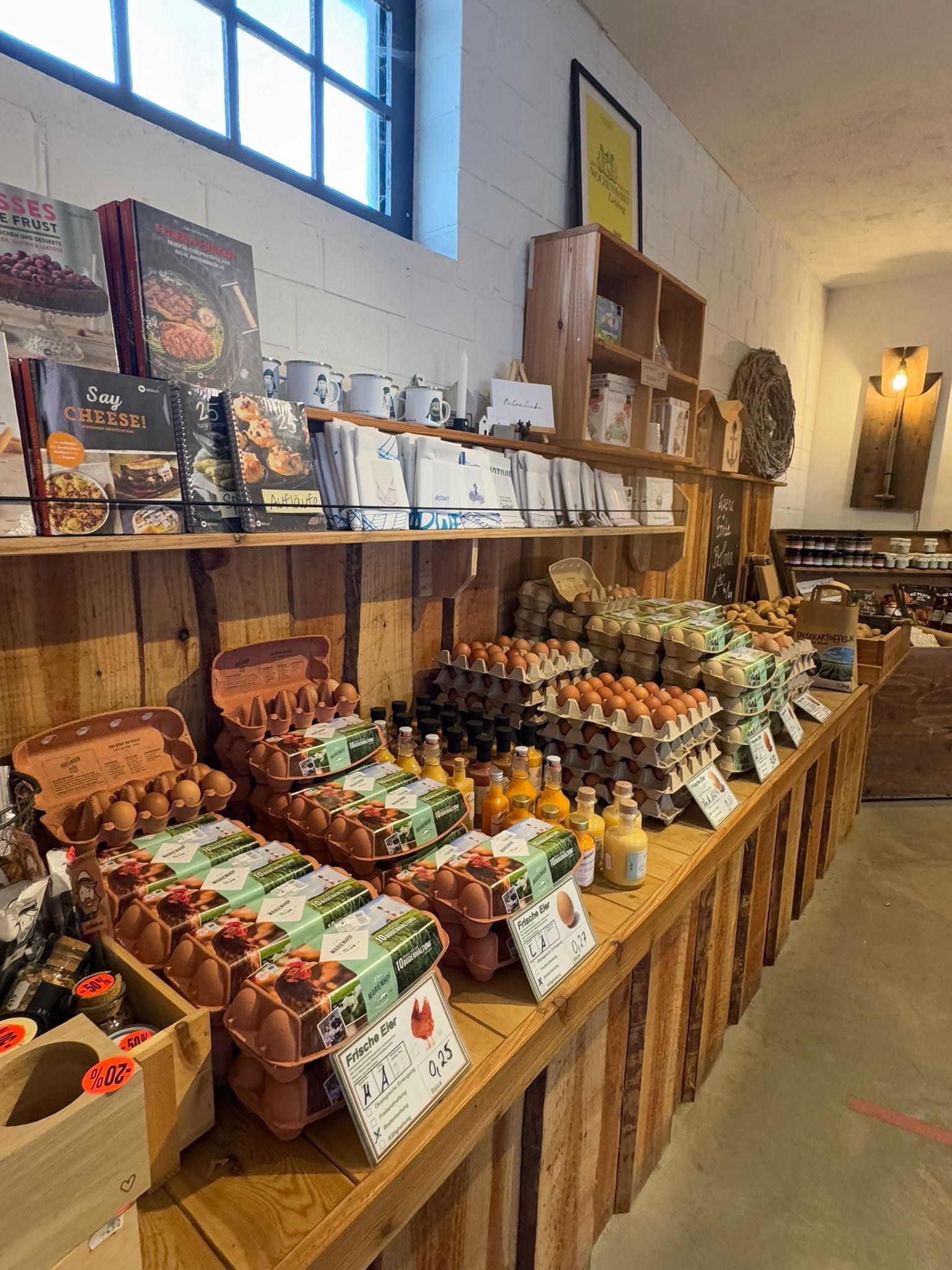 Marienhof-Ei zu kaufen im Hofladen in Bordelum