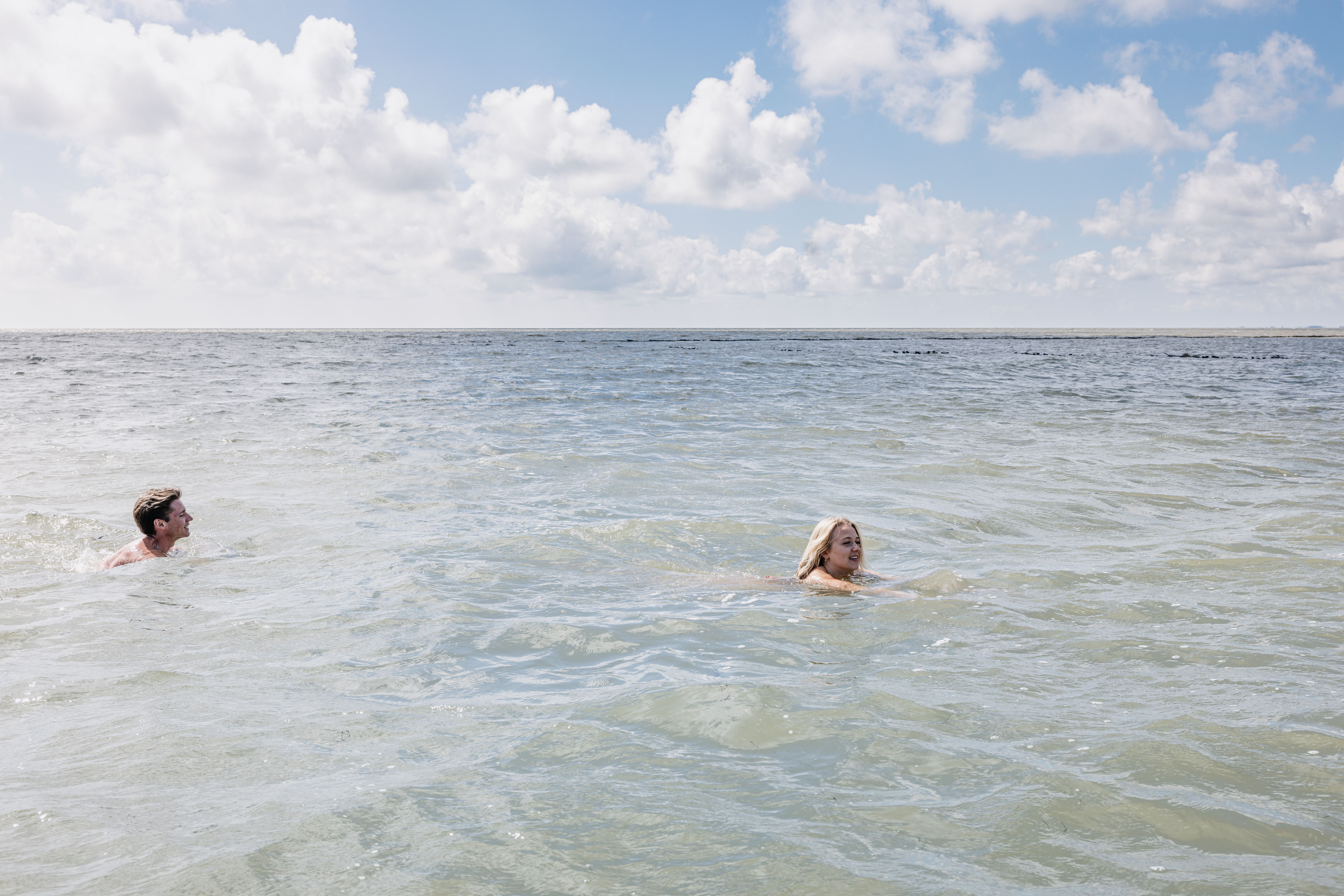 Baden in der Nordsee wie zum Beispiel Lundenbergsand/ Simonsberg